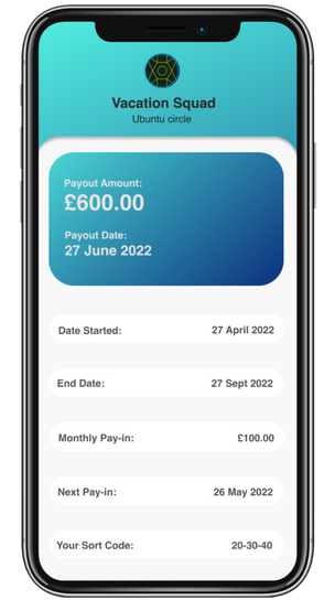 Contribution pay, rotating saving club app